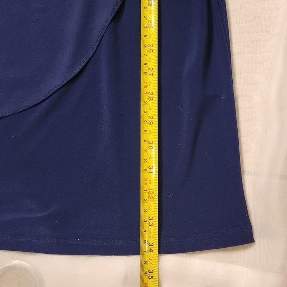 Msk Beaded-Strap Capelet-Back Dress size small color midnight - Picture 11 of 13